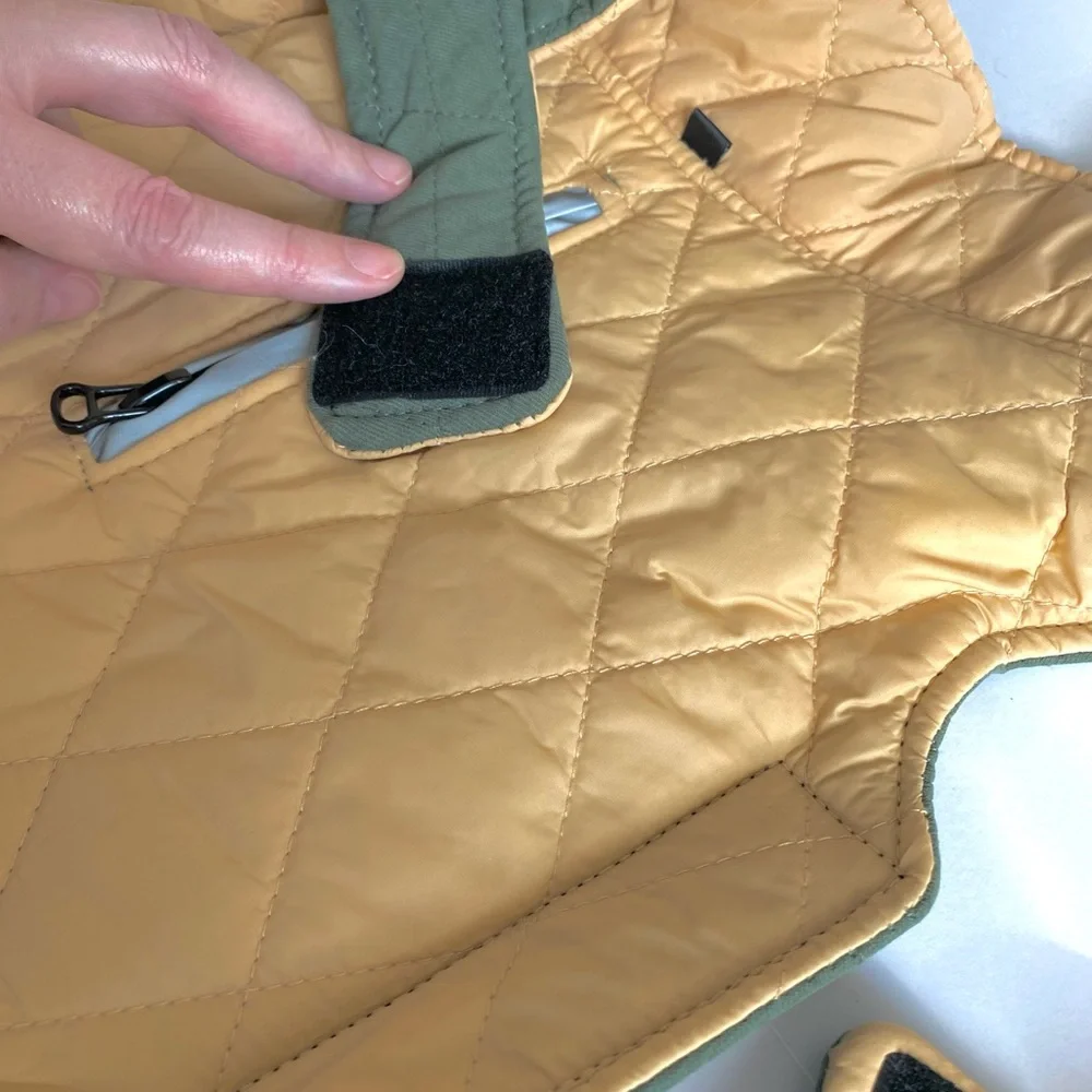 Think! Reversible Dog Winter Coat - Green